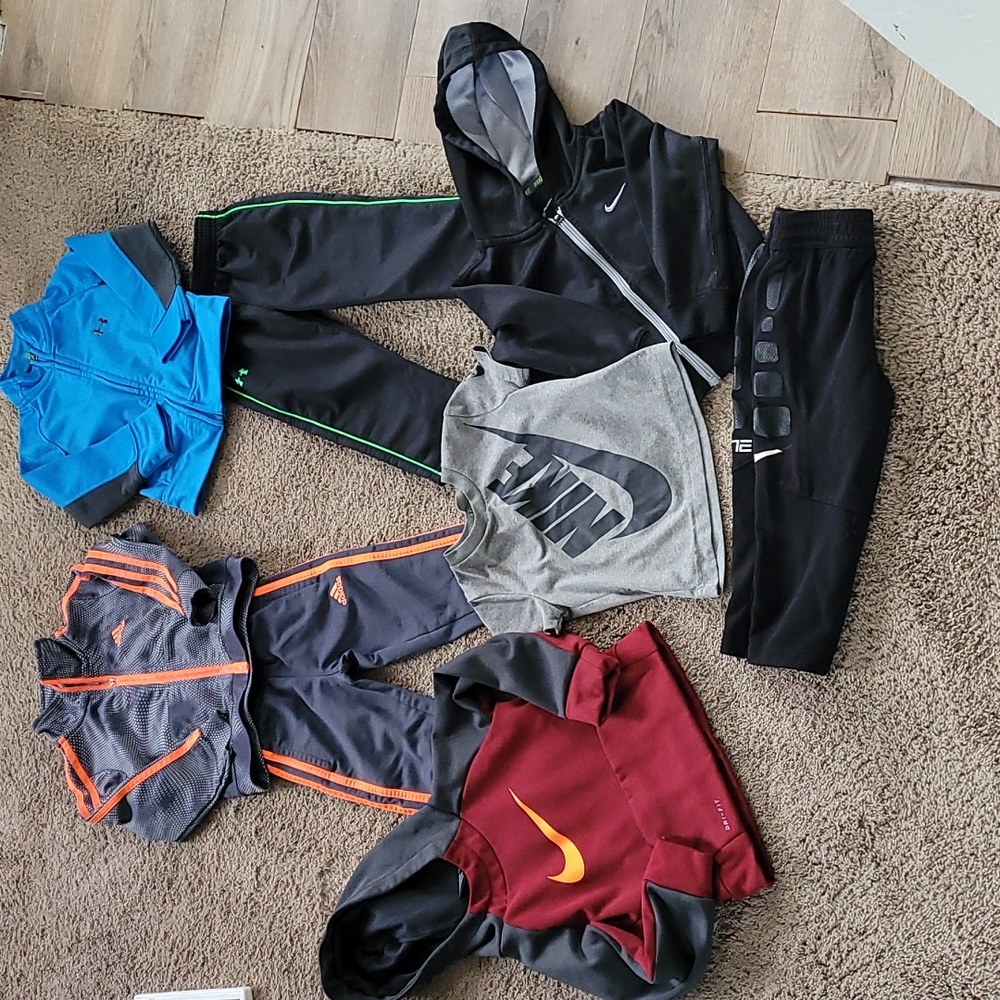 Lot of adidas under Armour and nike size 2t